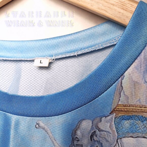 DALI DREAM CAUSED BEE T-SHIRT Men's Small Women's Large polyester all-over-print - Picture 8 of 16